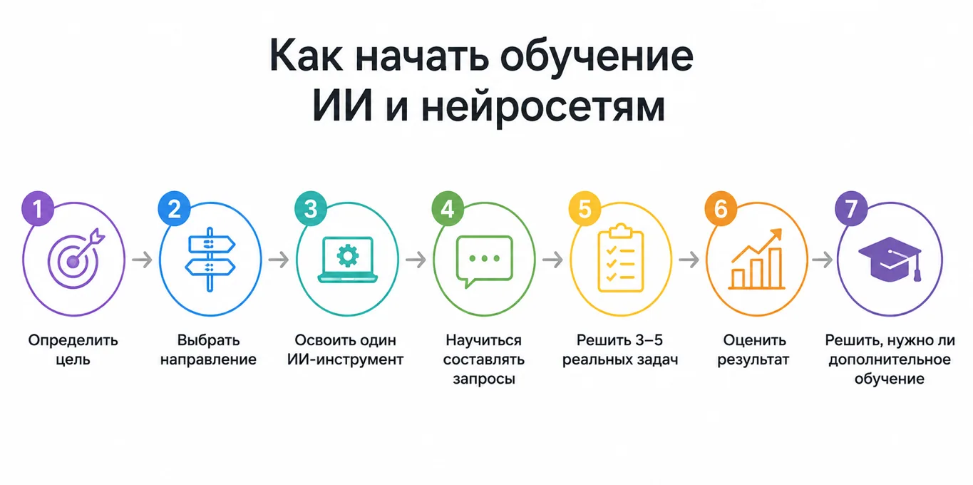 С чего начать обучение ИИ и нейросетям