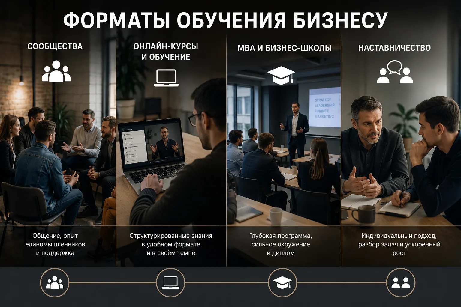 Встреча школы кластера «Бизнес» в региональном отделении Терры: наставник-предприниматель показывает группе управленческую таблицу